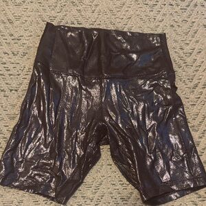 Lululemon Athletica Align Shiny Metallic Bike Shorts